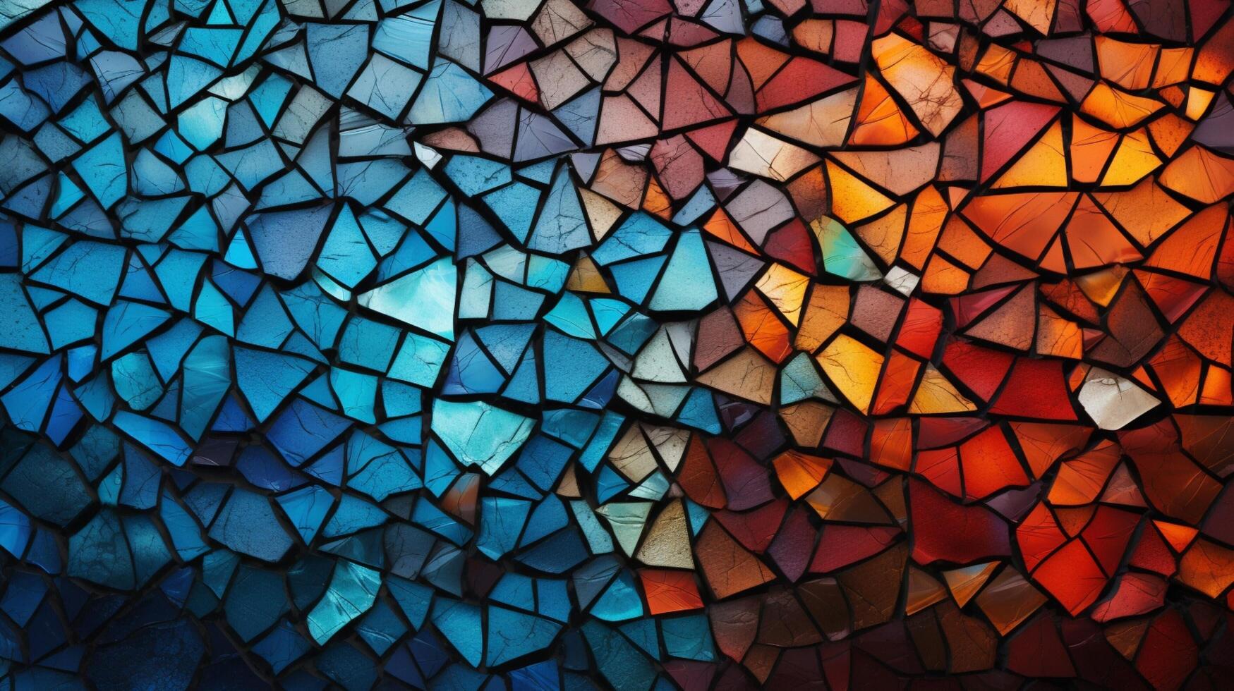 AI generated Mosaic and Tessellations background photo