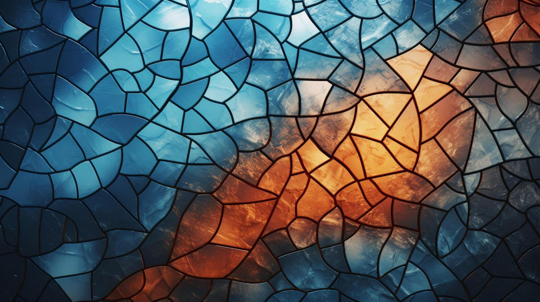 AI generated Mosaic and Tessellations background photo