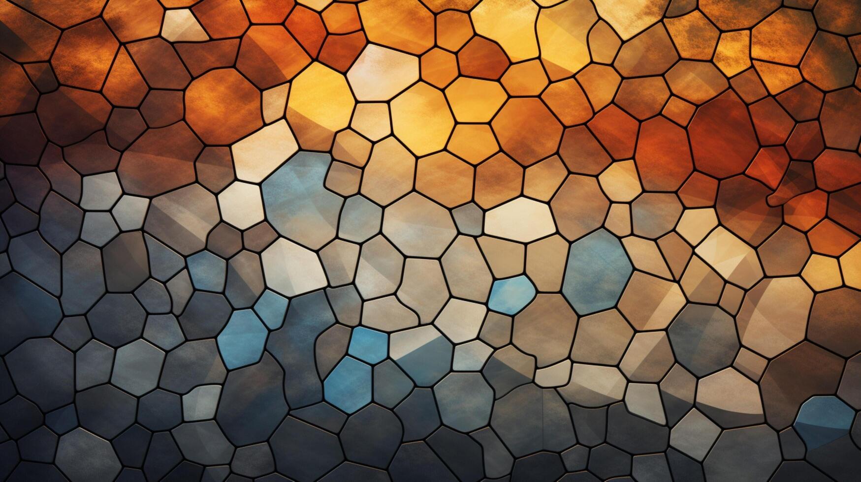 AI generated Mosaic and Tessellations background photo