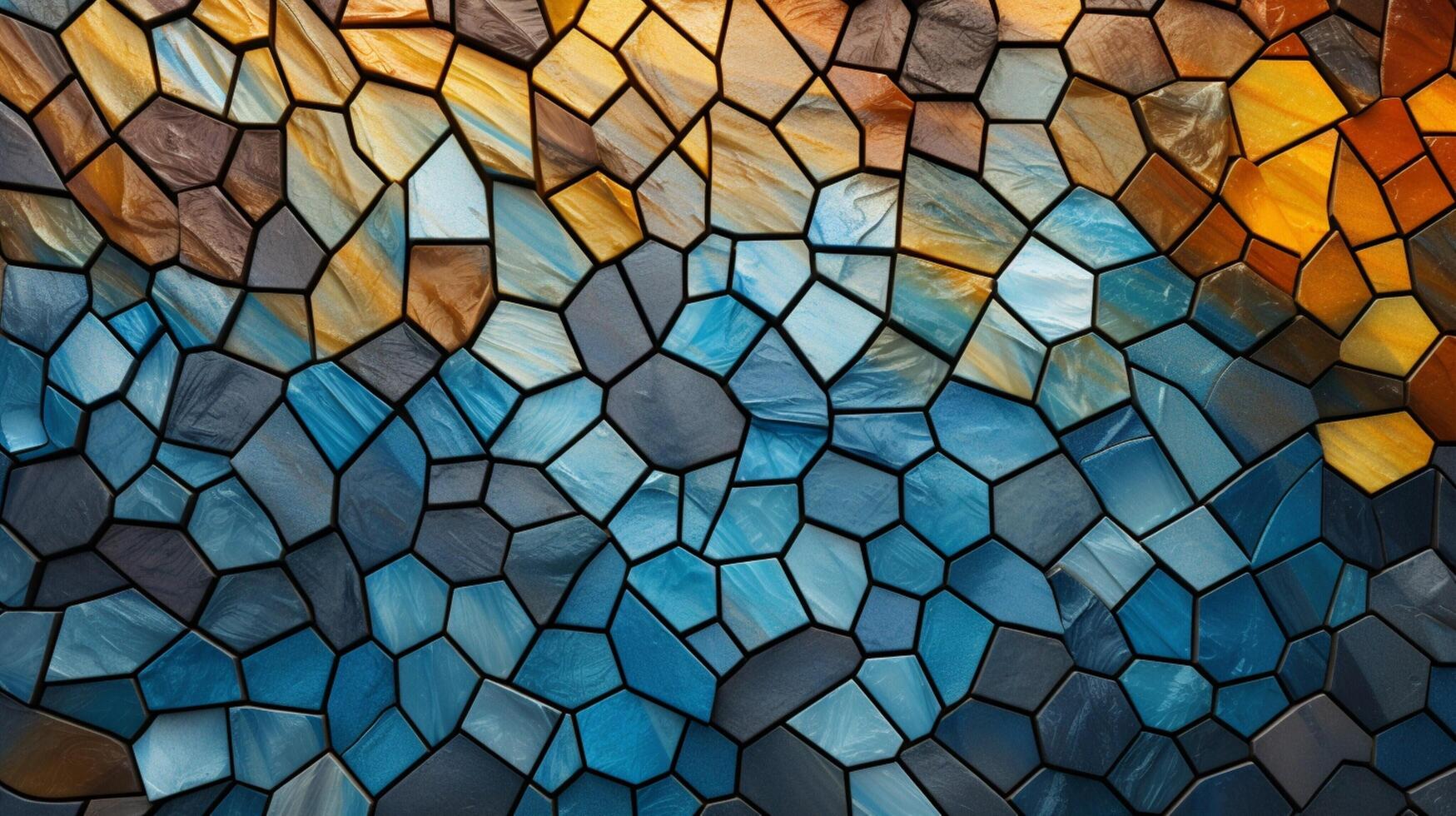 AI generated Mosaic and Tessellations background photo