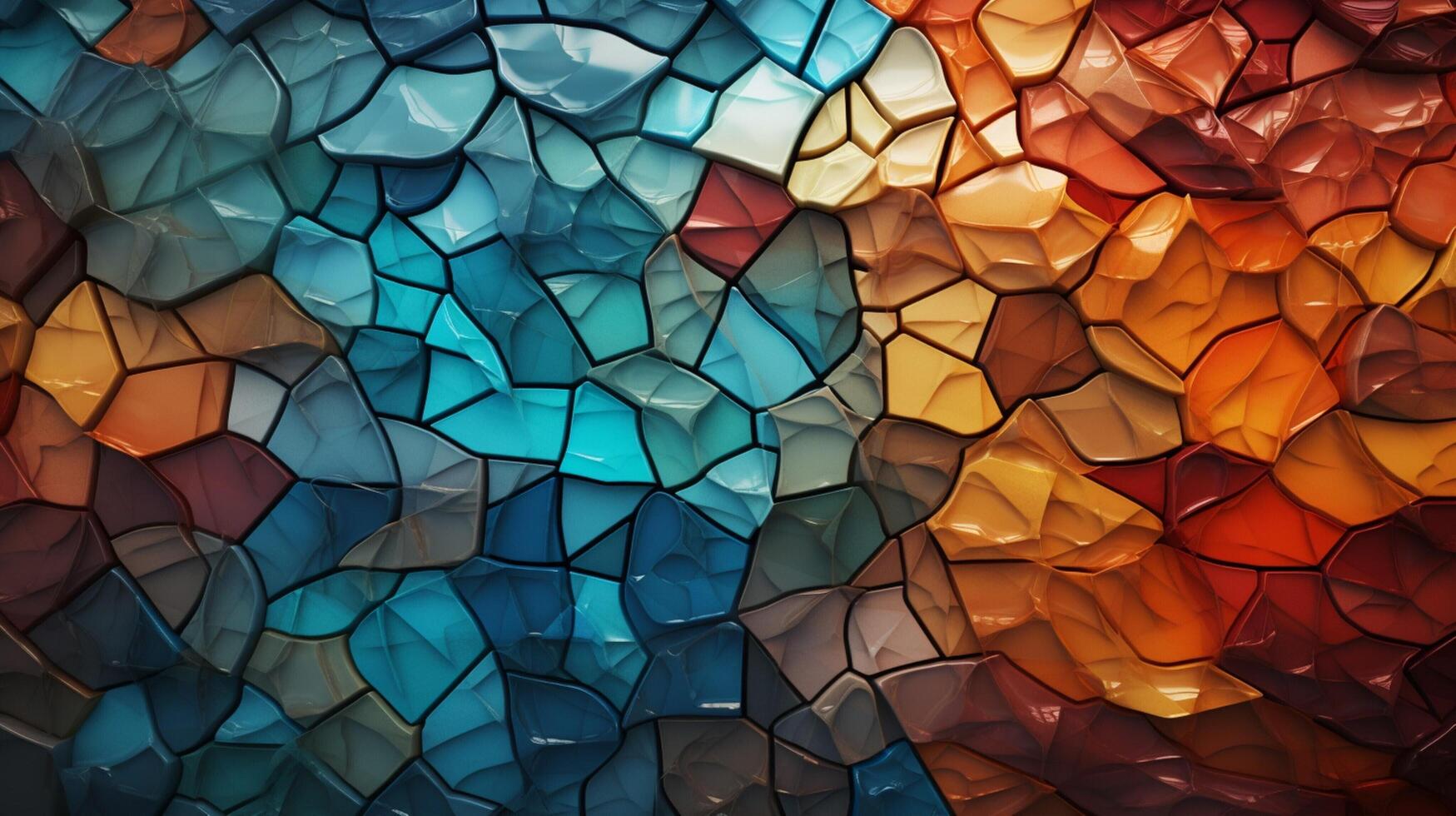 AI generated Mosaic and Tessellations background photo