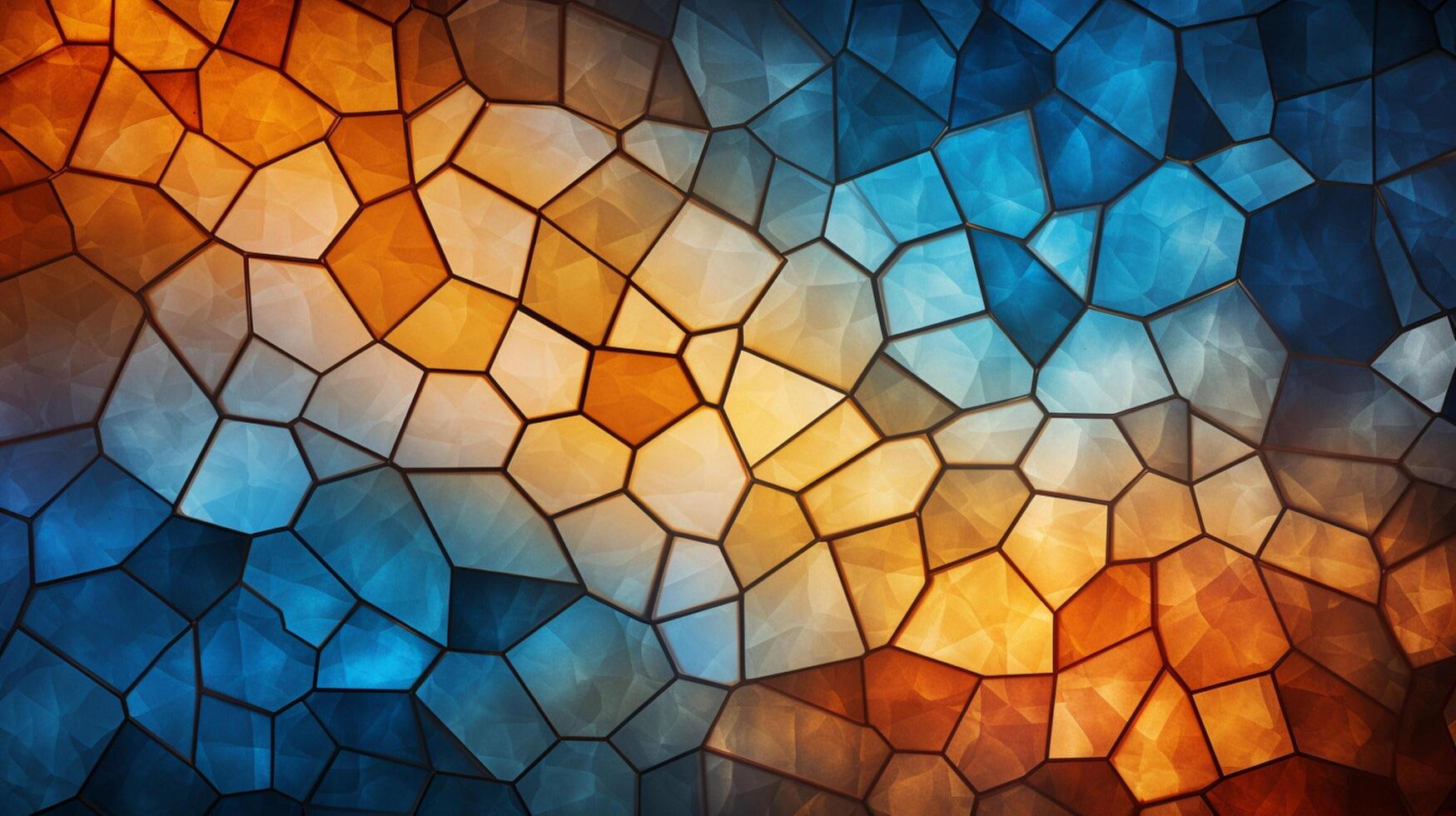 AI generated Mosaic and Tessellations background photo