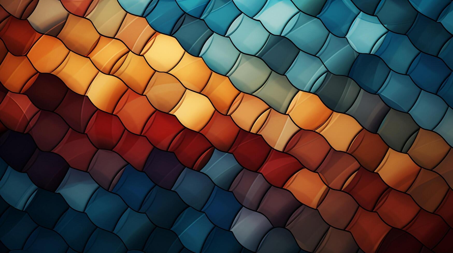 AI generated Mosaic and Tessellations background photo