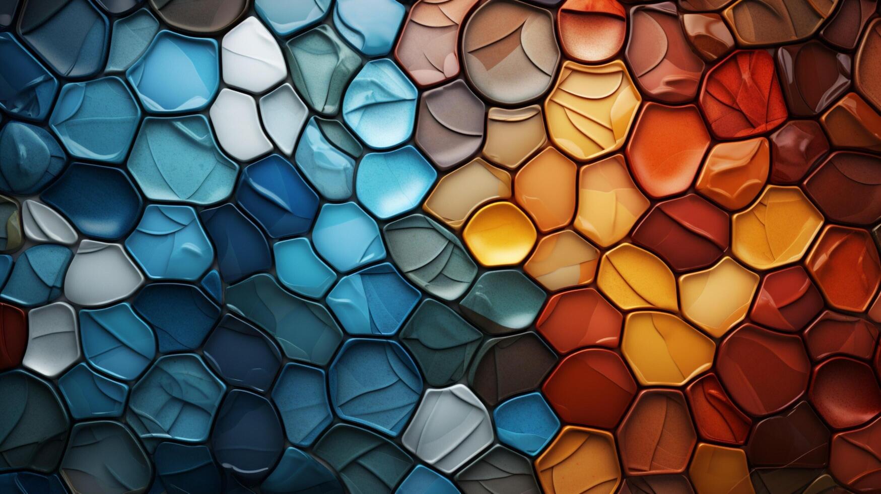 AI generated Mosaic and Tessellations background photo