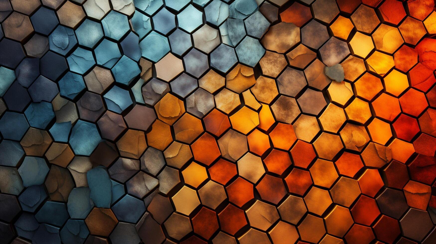 AI generated Mosaic and Tessellations background photo