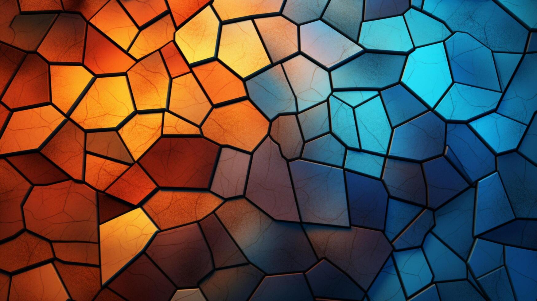 AI generated Mosaic and Tessellations background photo