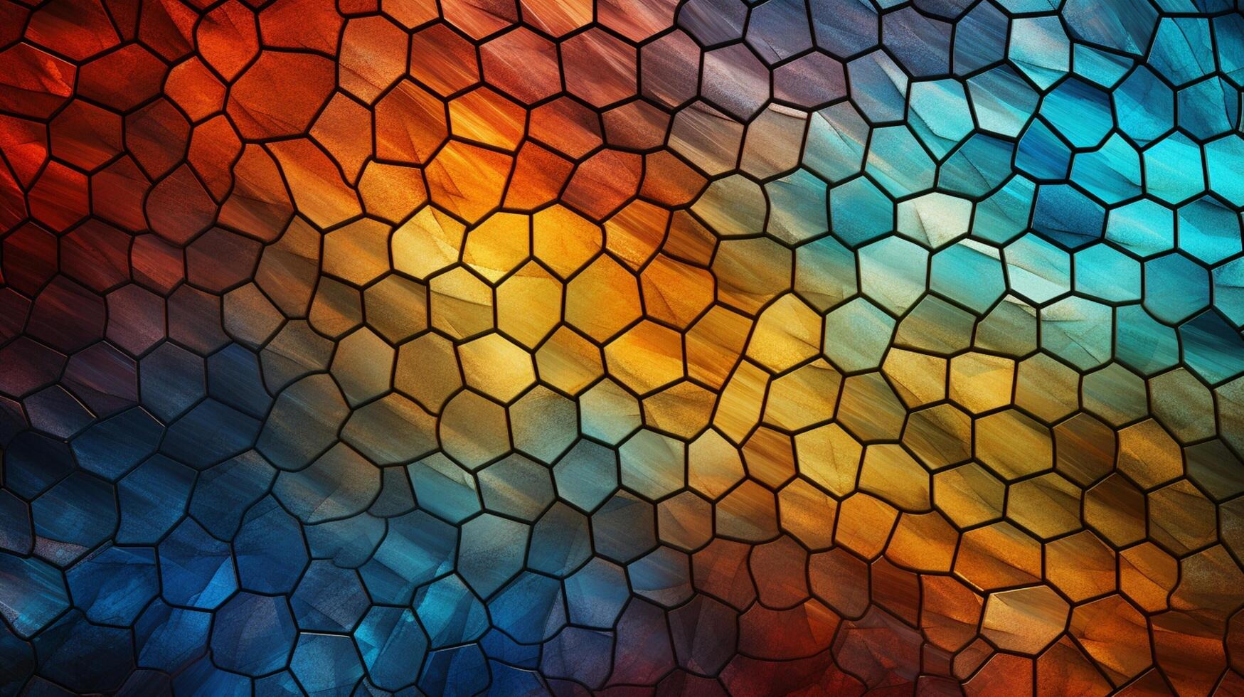 AI generated Mosaic and Tessellations background photo