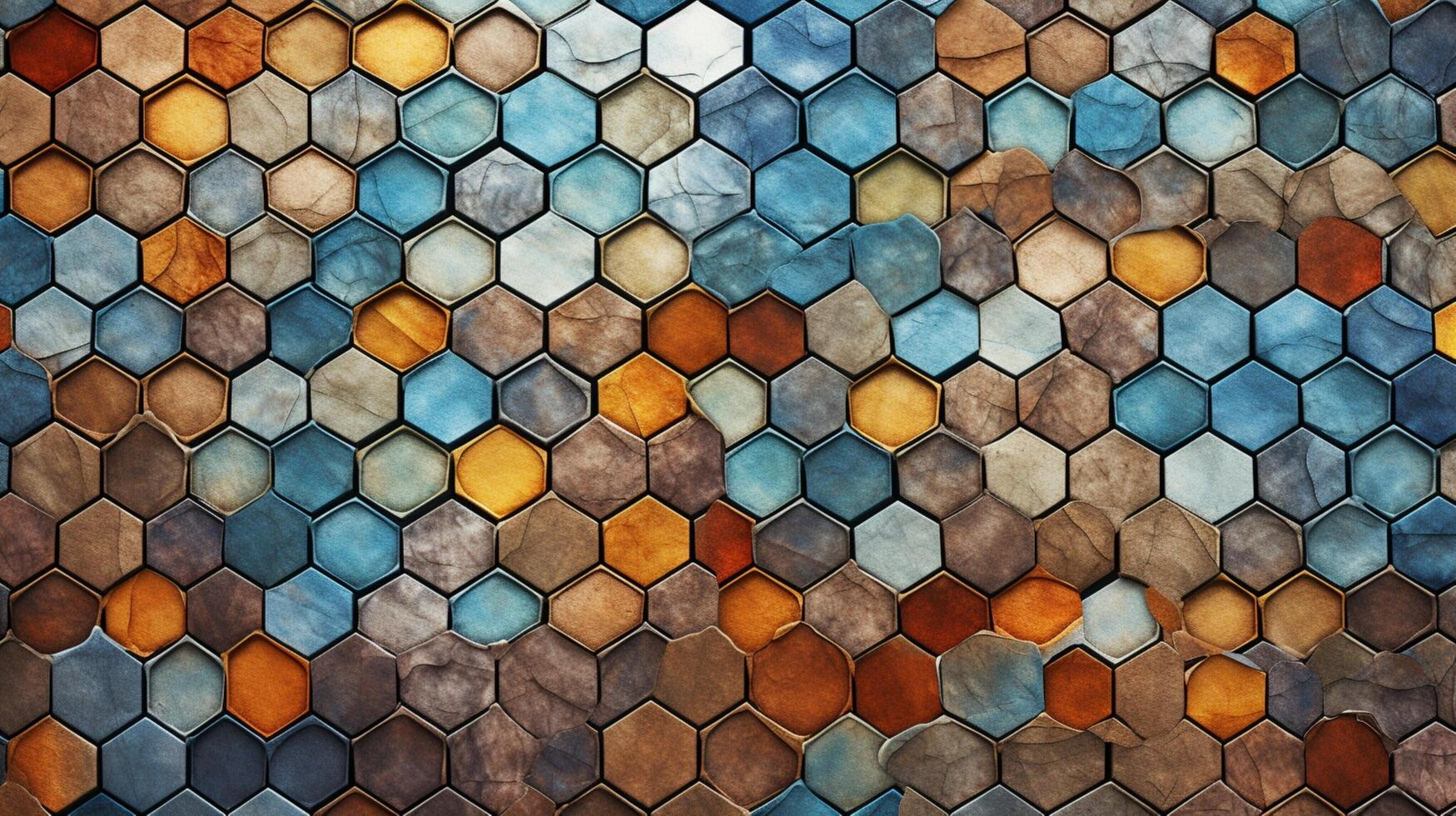 AI generated Mosaic and Tessellations background photo