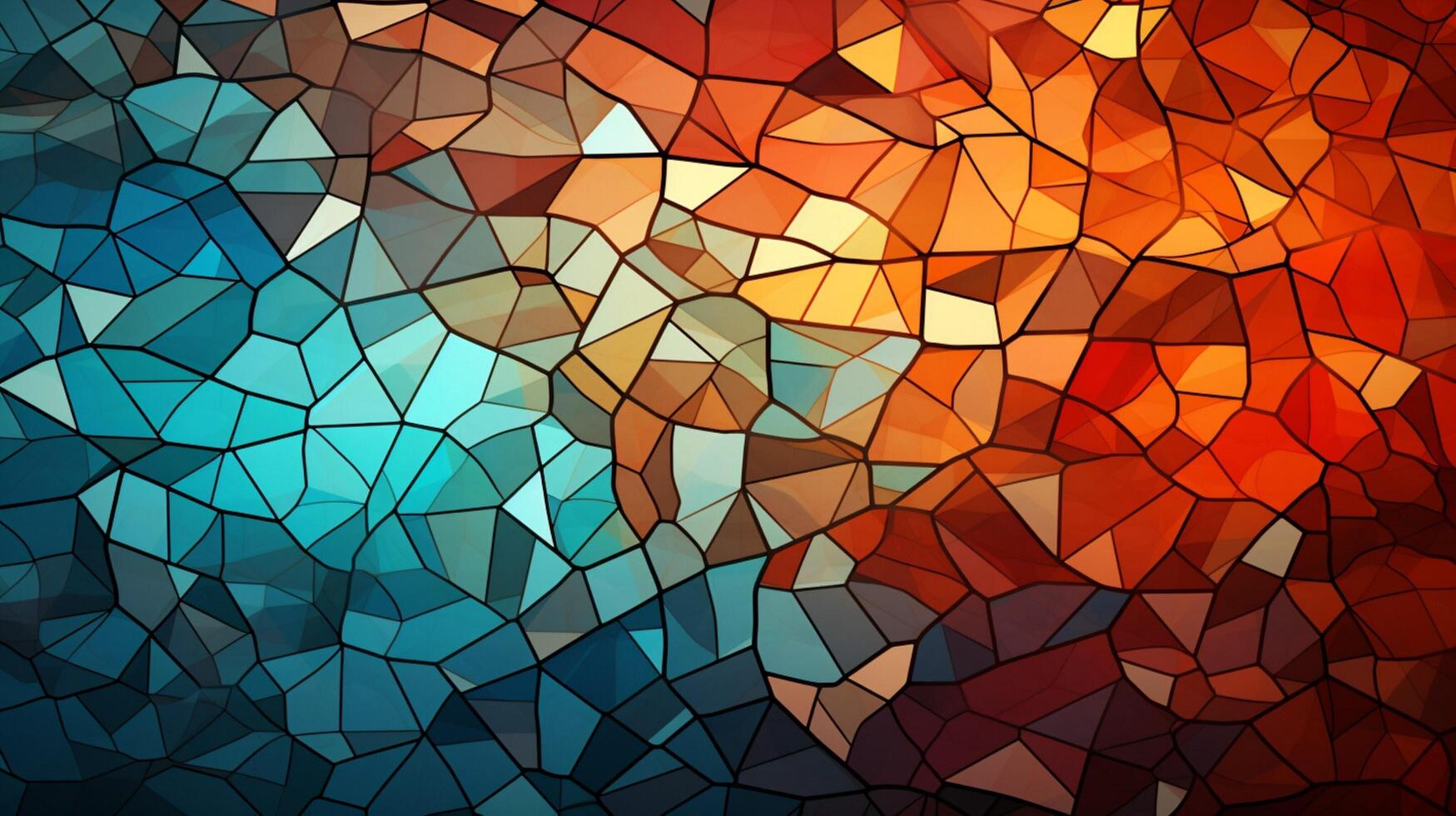 AI generated Mosaic and Tessellations background photo
