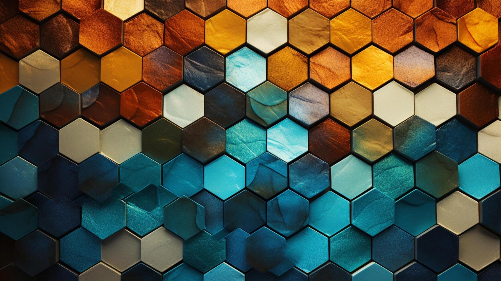 AI generated Mosaic and Tessellations background photo