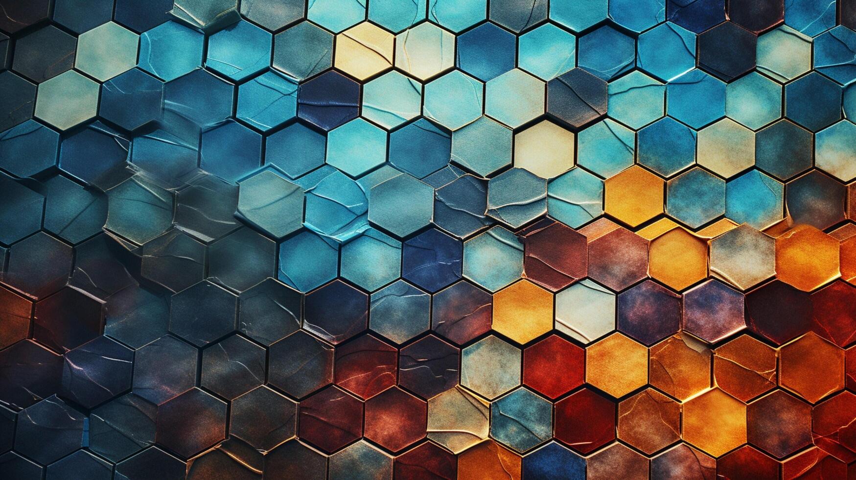 AI generated Mosaic and Tessellations background photo