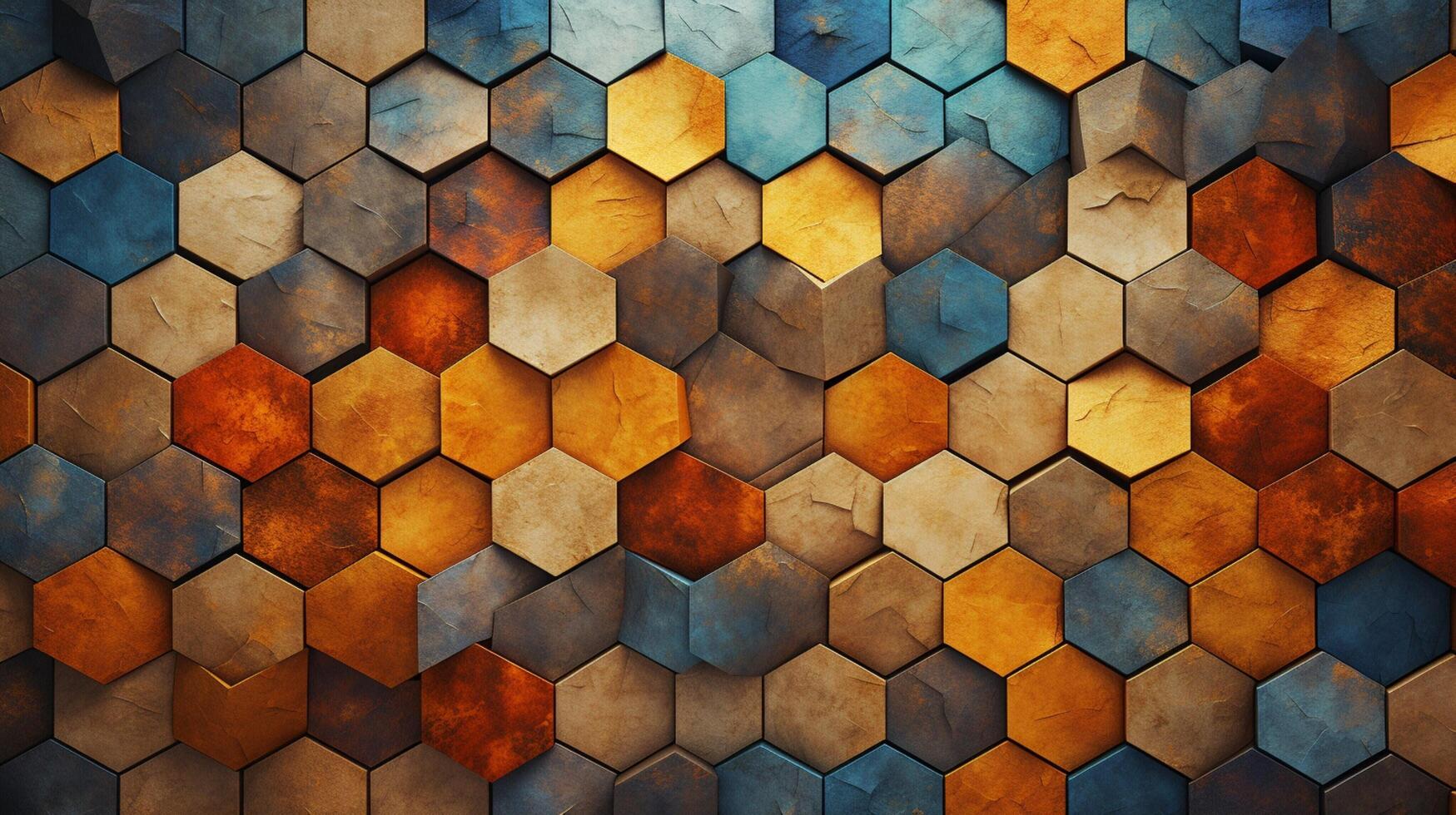 AI generated Mosaic and Tessellations background photo