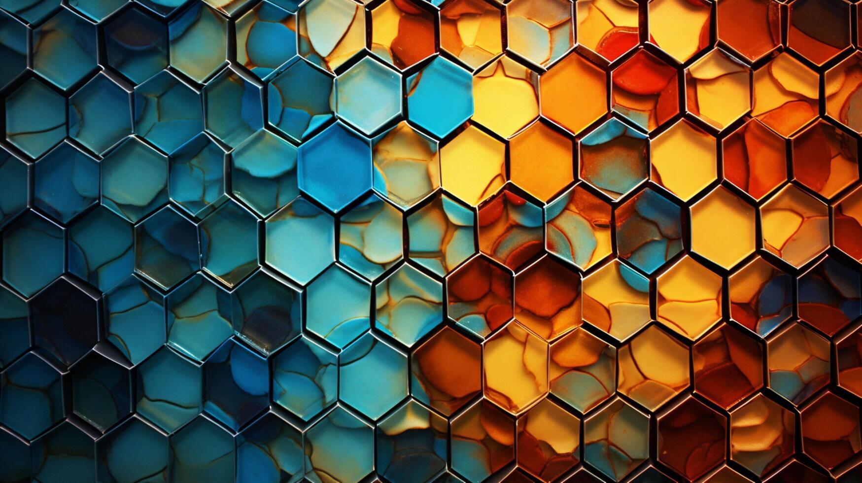 AI generated Mosaic and Tessellations background photo