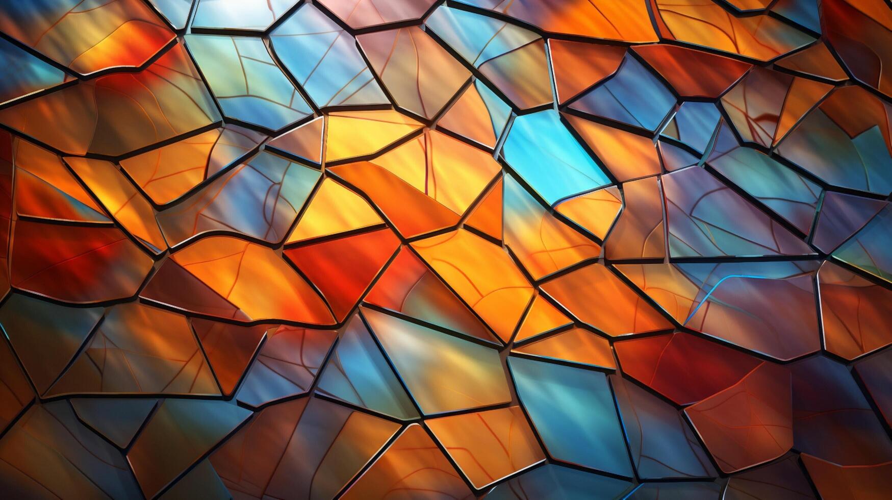 AI generated Mosaic and Tessellations background photo