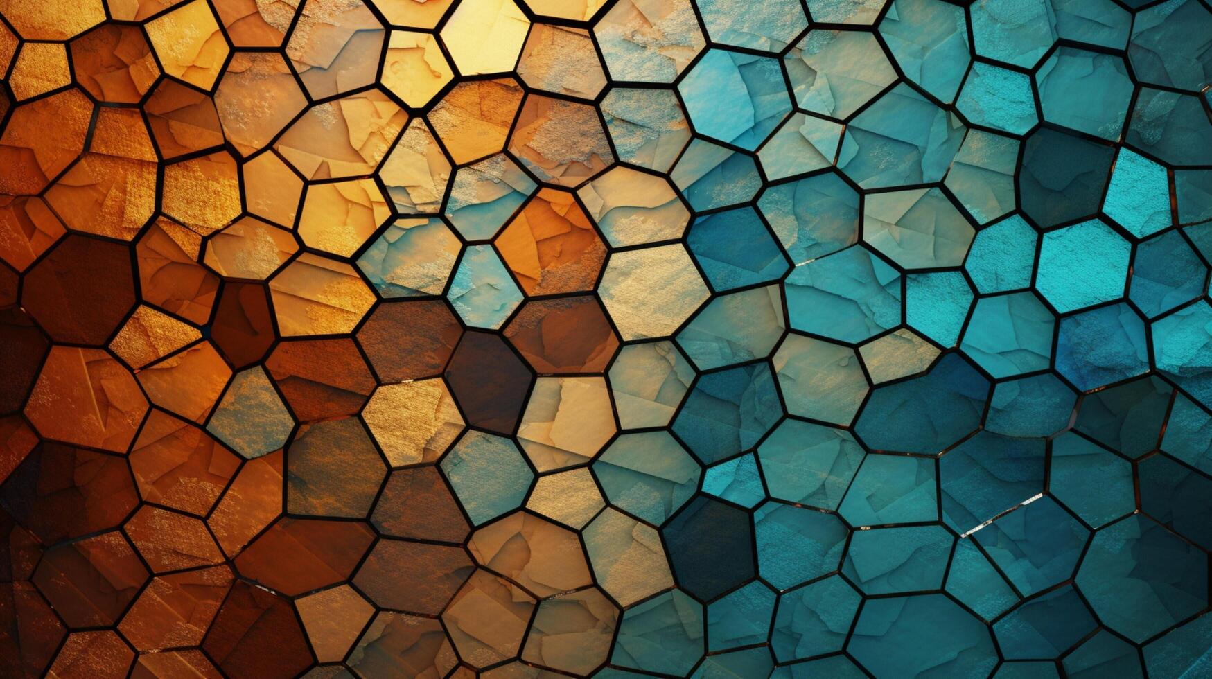 AI generated Mosaic and Tessellations background photo
