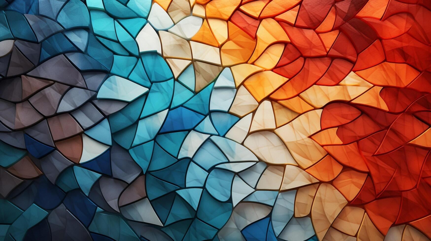 AI generated Mosaic and Tessellations background photo