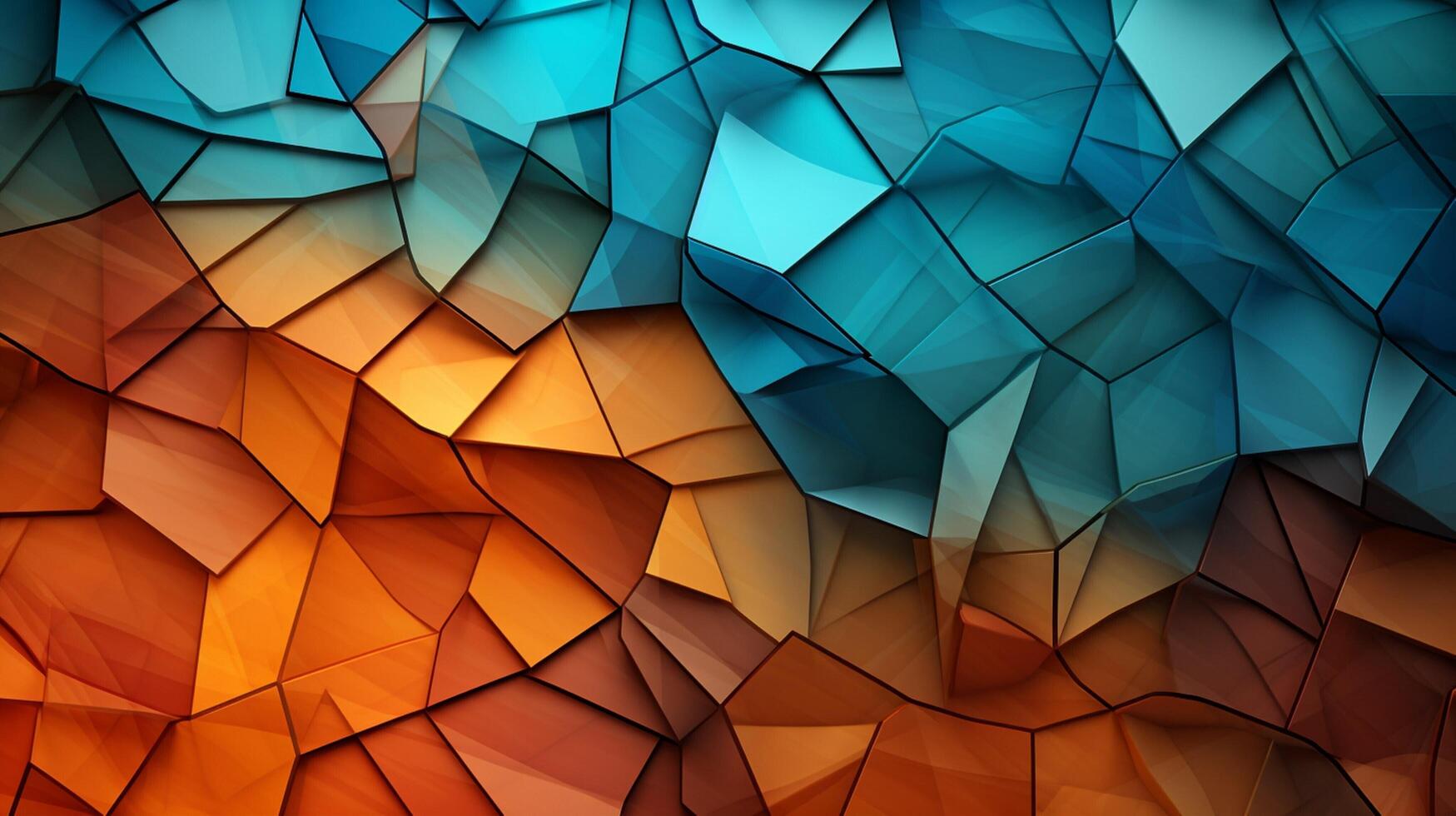 AI generated Mosaic and Tessellations background photo