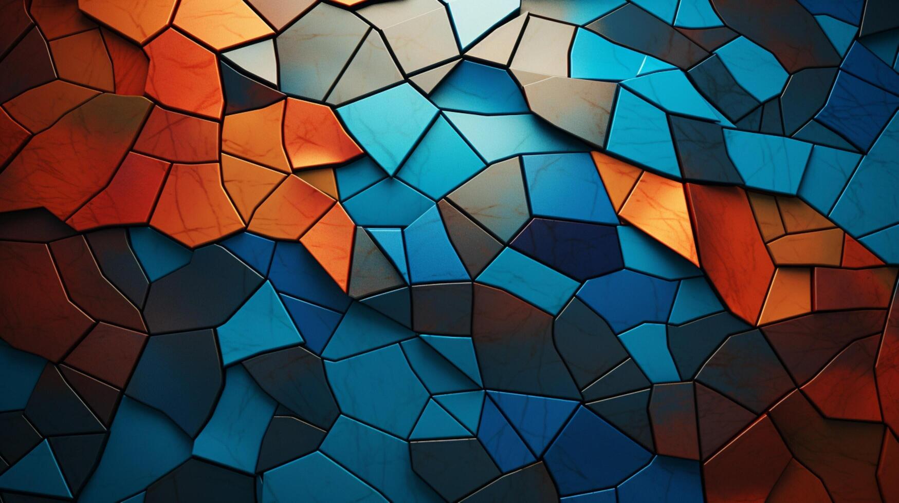 AI generated Mosaic and Tessellations background photo