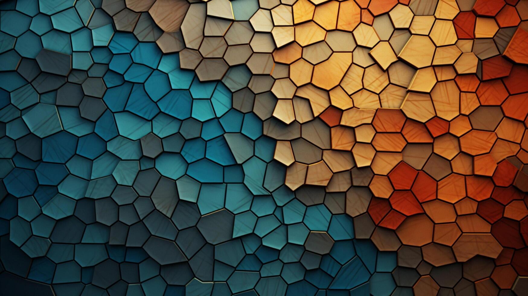 AI generated Mosaic and Tessellations background photo