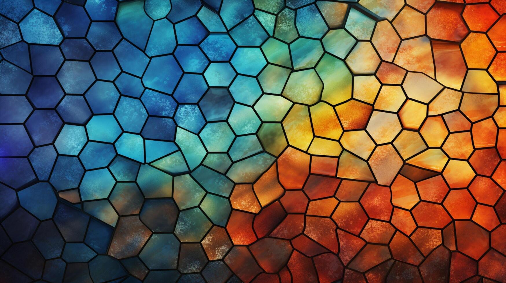 AI generated Mosaic and Tessellations background photo