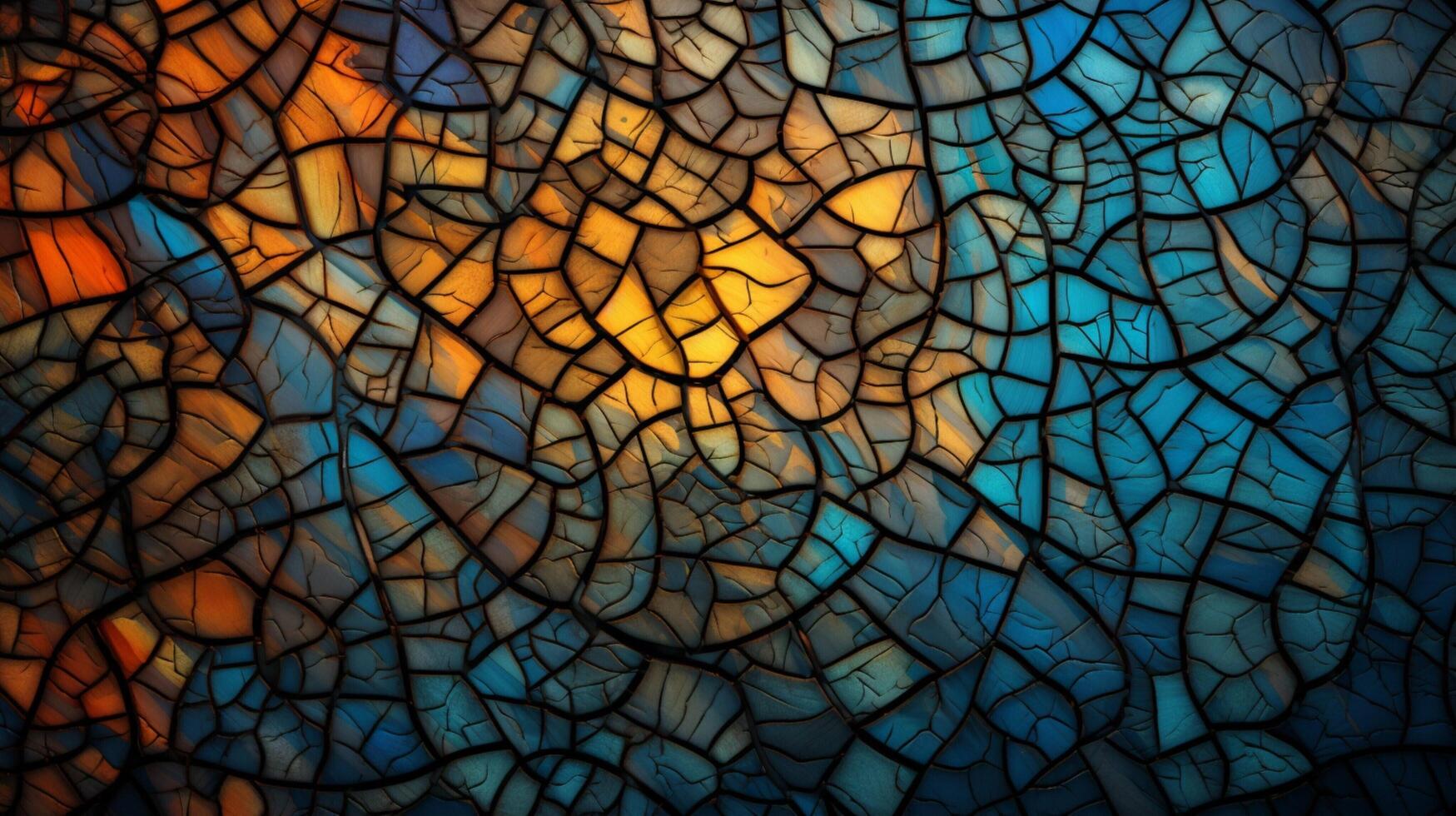 AI generated Mosaic and Tessellations background photo