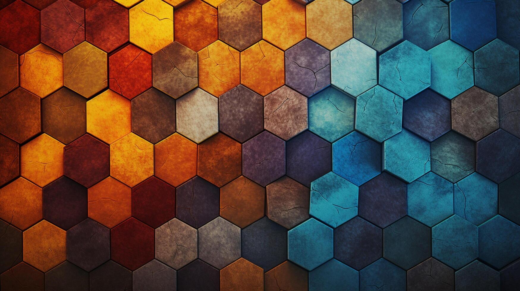 AI generated Mosaic and Tessellations background photo