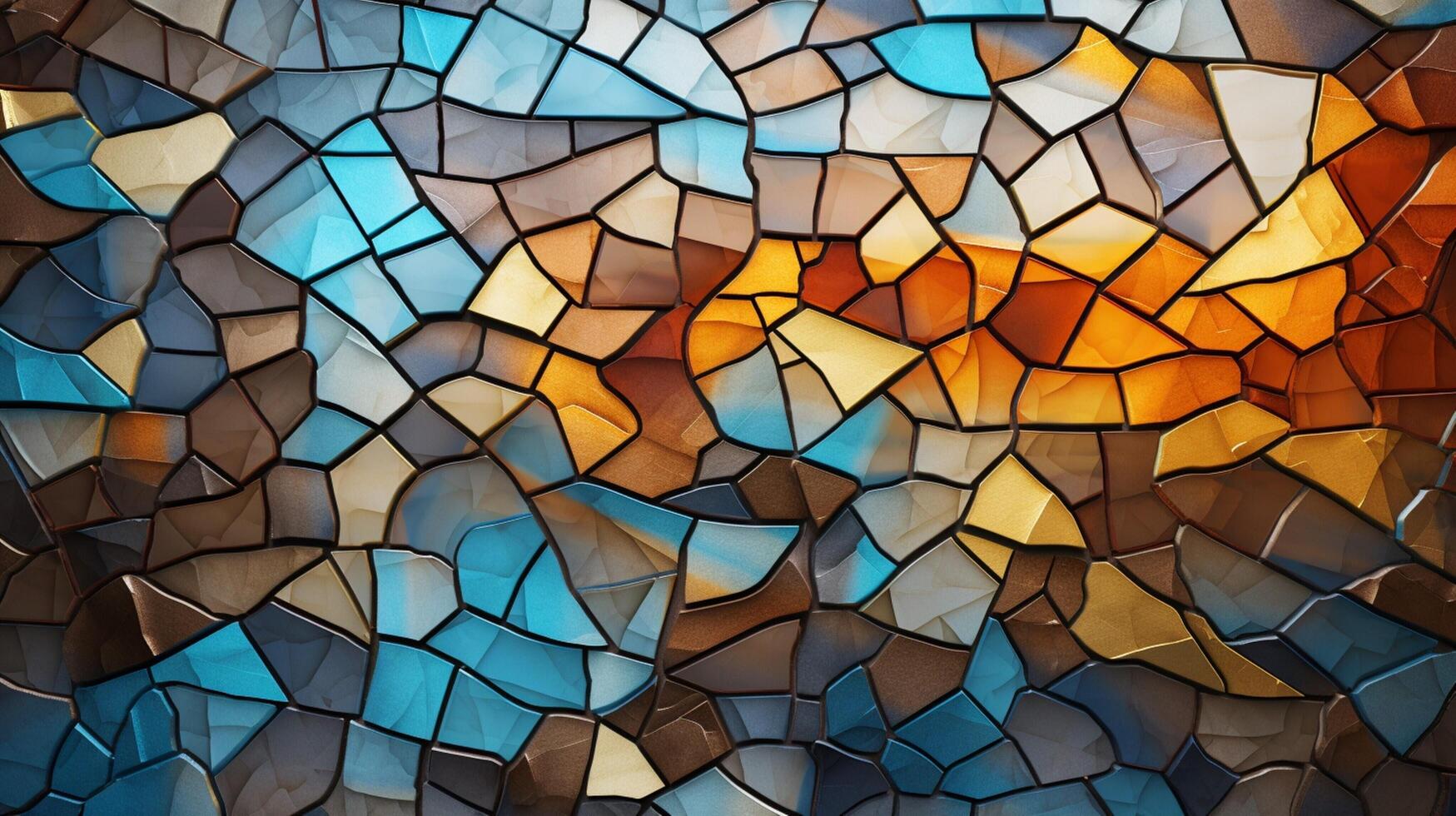 AI generated Mosaic and Tessellations background photo