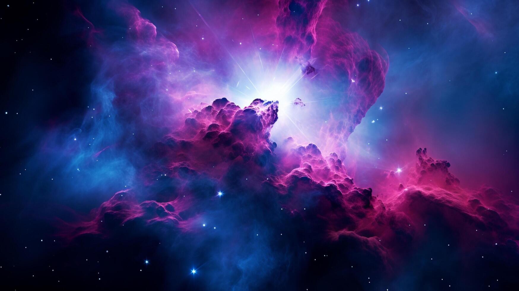 AI generated Nebula high quality Background photo