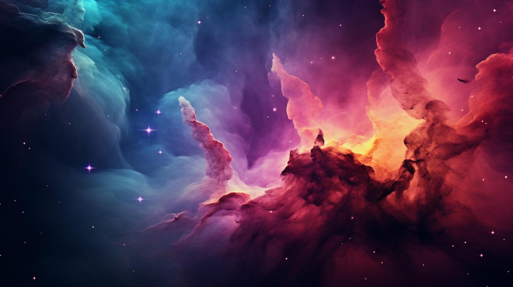 AI generated Nebula high quality Background photo