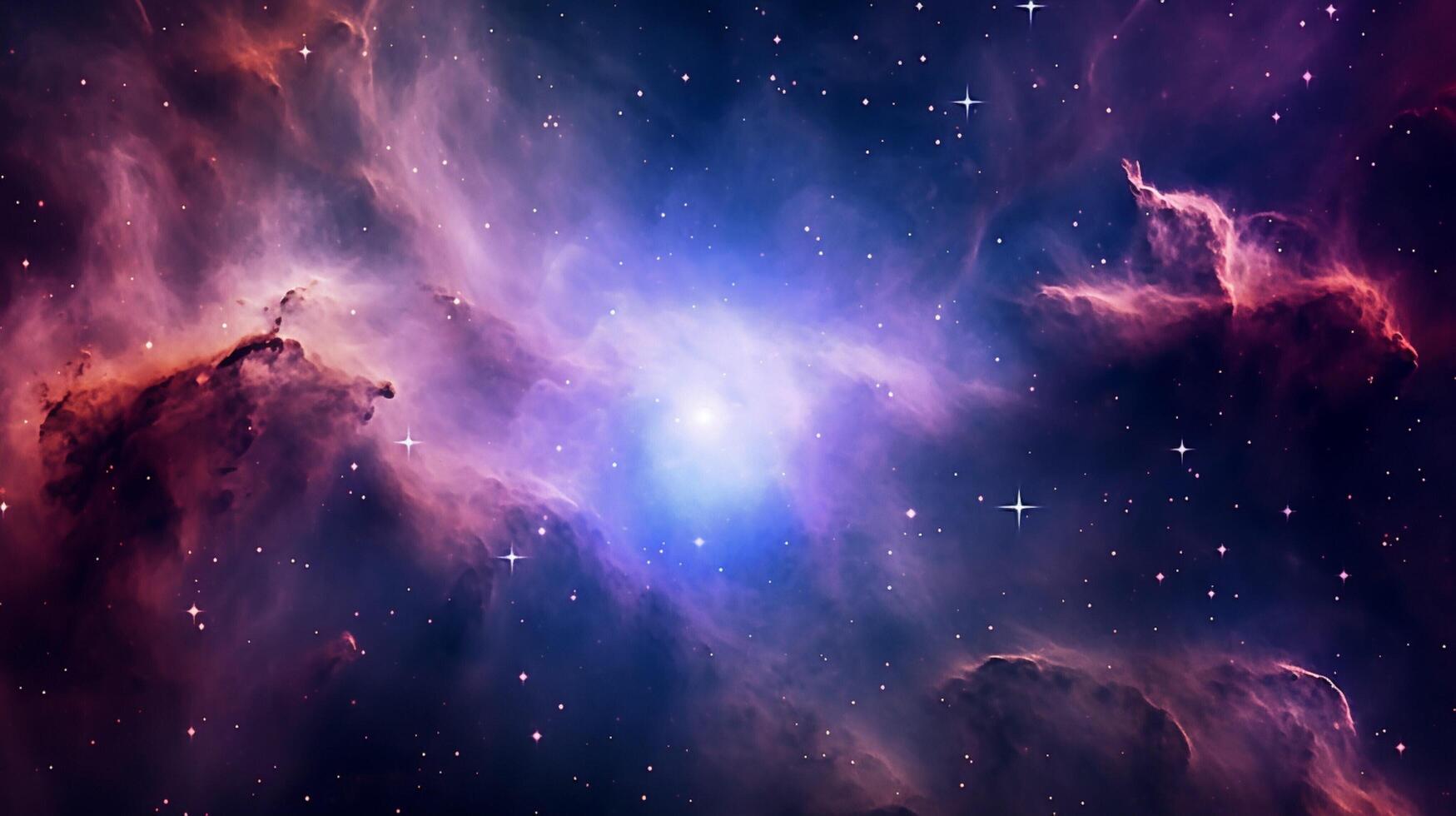 AI generated Nebula Galaxy Background photo