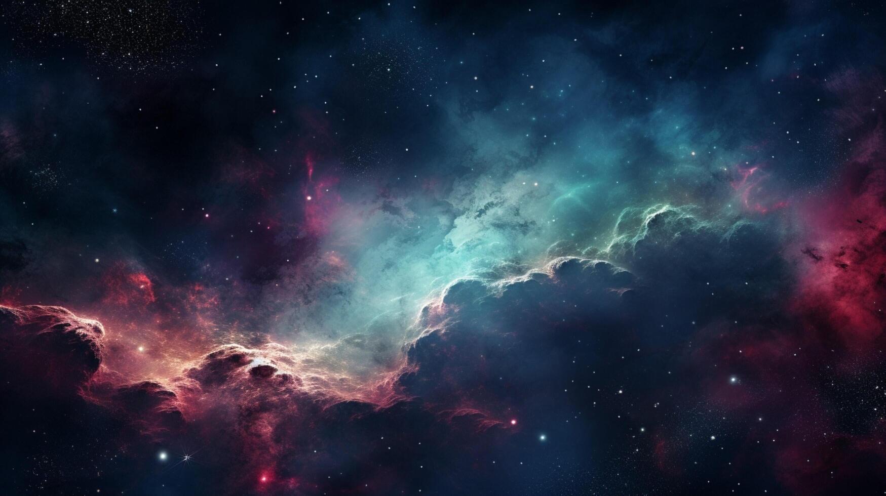 AI generated Nebula Galaxy Background photo