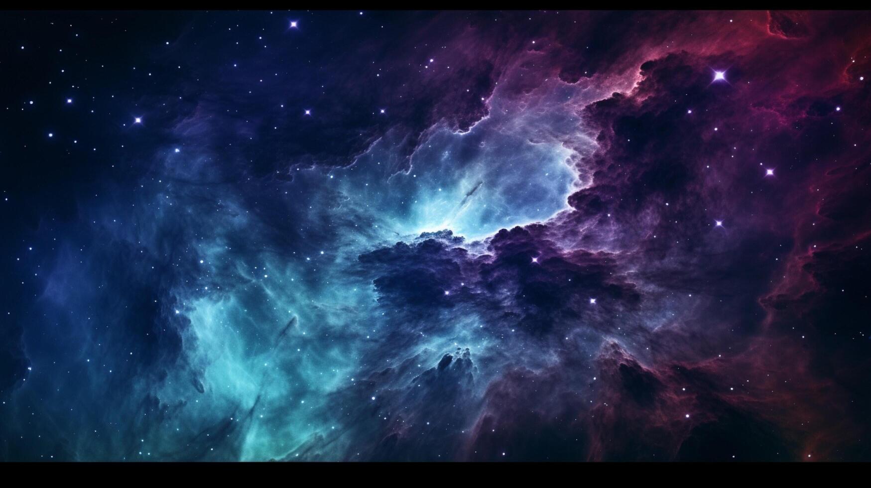 AI generated Nebula Space Background photo
