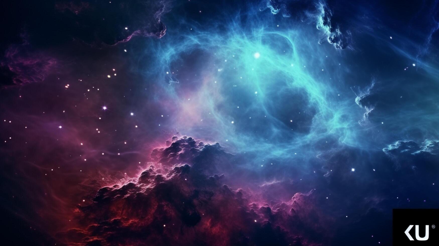 AI generated Nebula Space Background photo