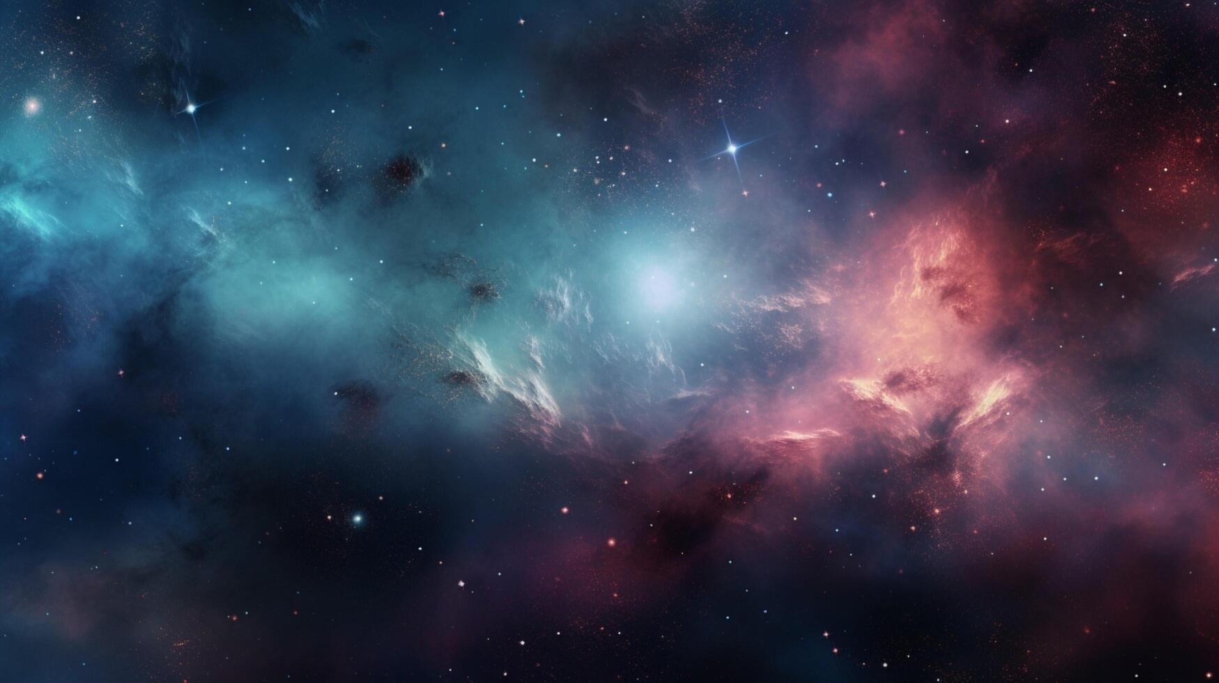 AI generated Nebula Starry Background photo