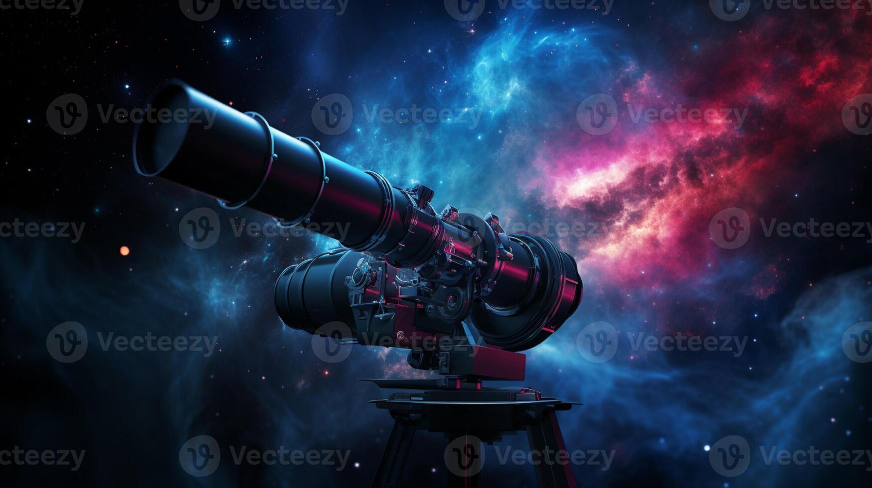 AI generated Nebula Telescope Background photo