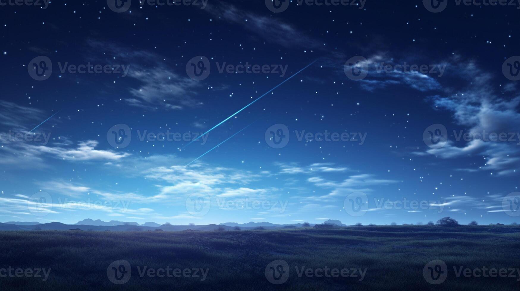 AI generated Noctilucent Clouds Background photo