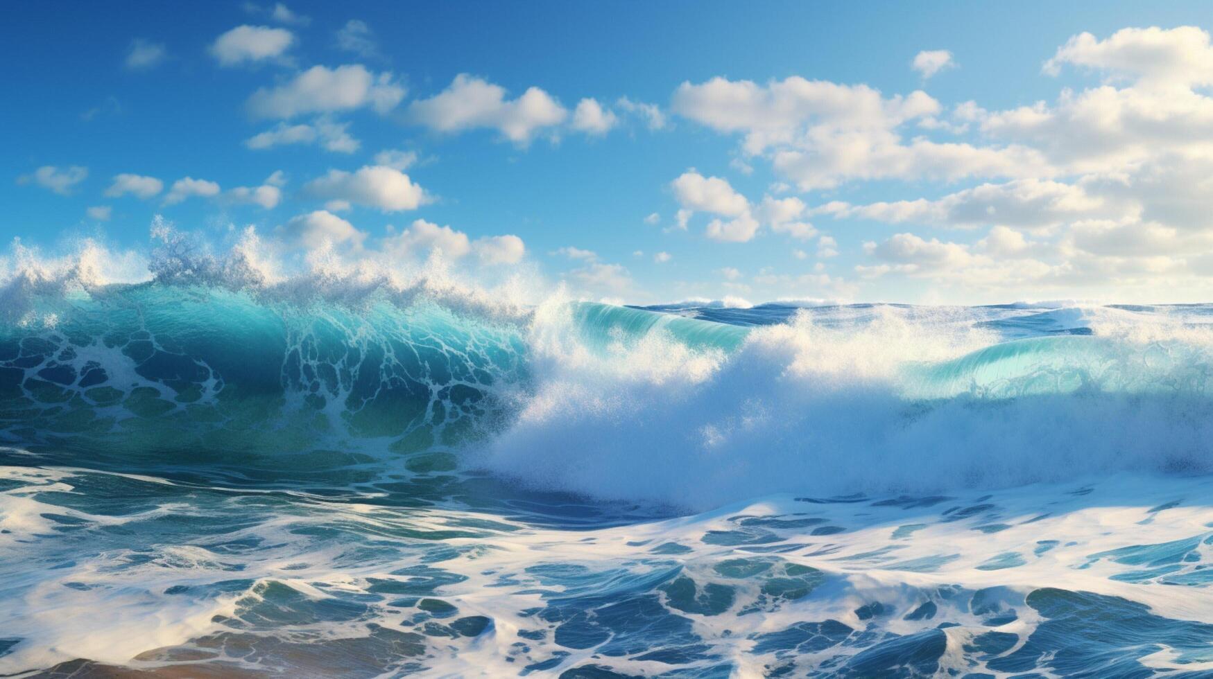 AI generated Ocean Spray Background photo