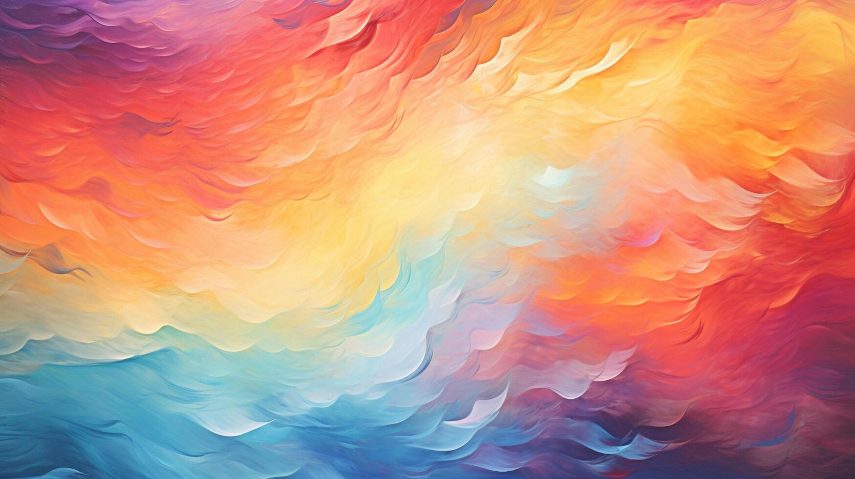 AI generated Oil Painting Abstract Colorful Background photo
