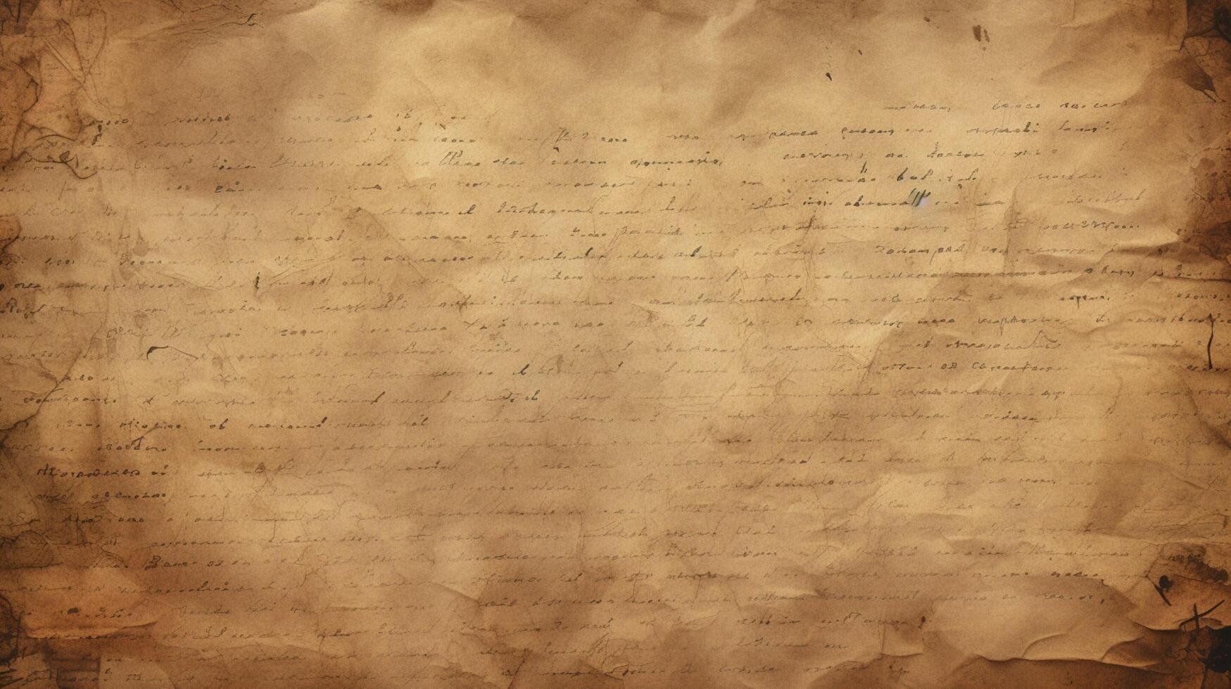 AI generated Old Notebook Paper with Scribbles Background photo
