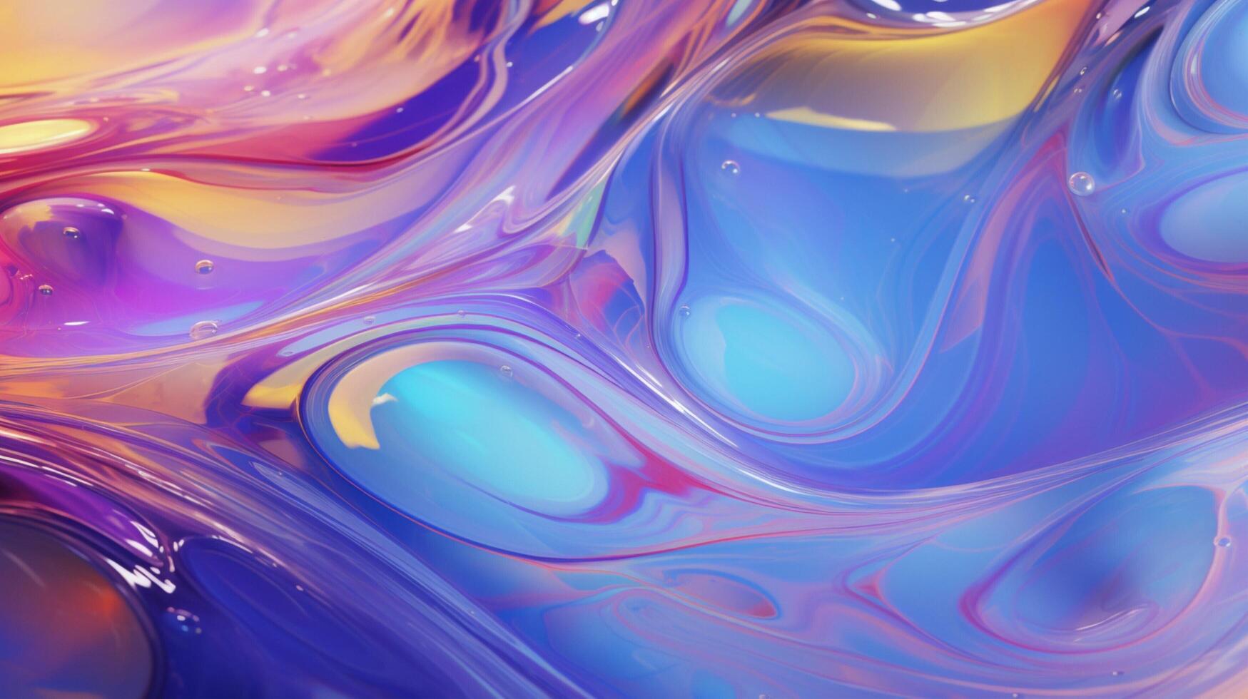 AI generated Oil Slick Water Patterns background photo