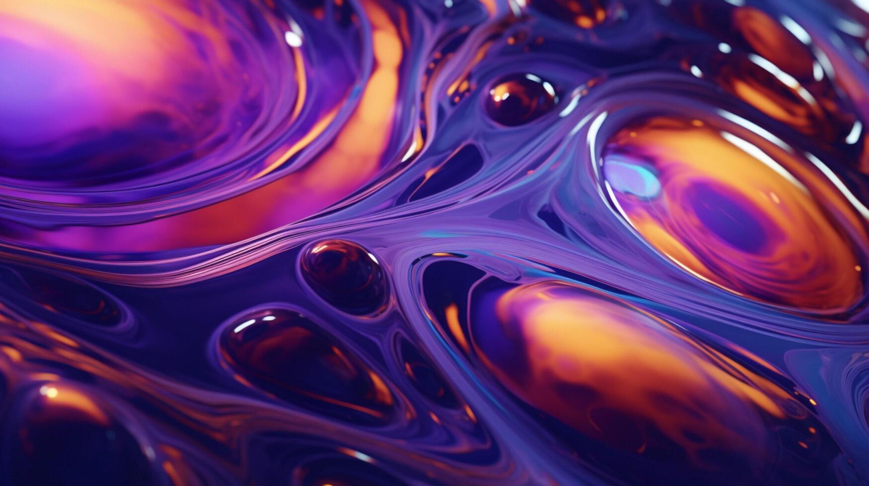 AI generated Oil Slick Water Patterns background photo