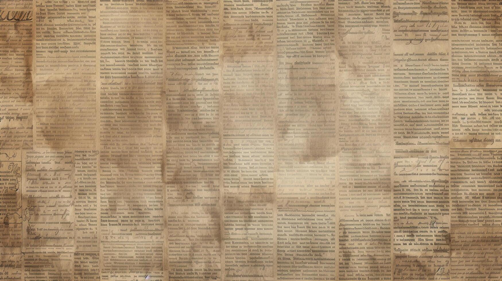 AI generated Old Newsprint Paper Background photo