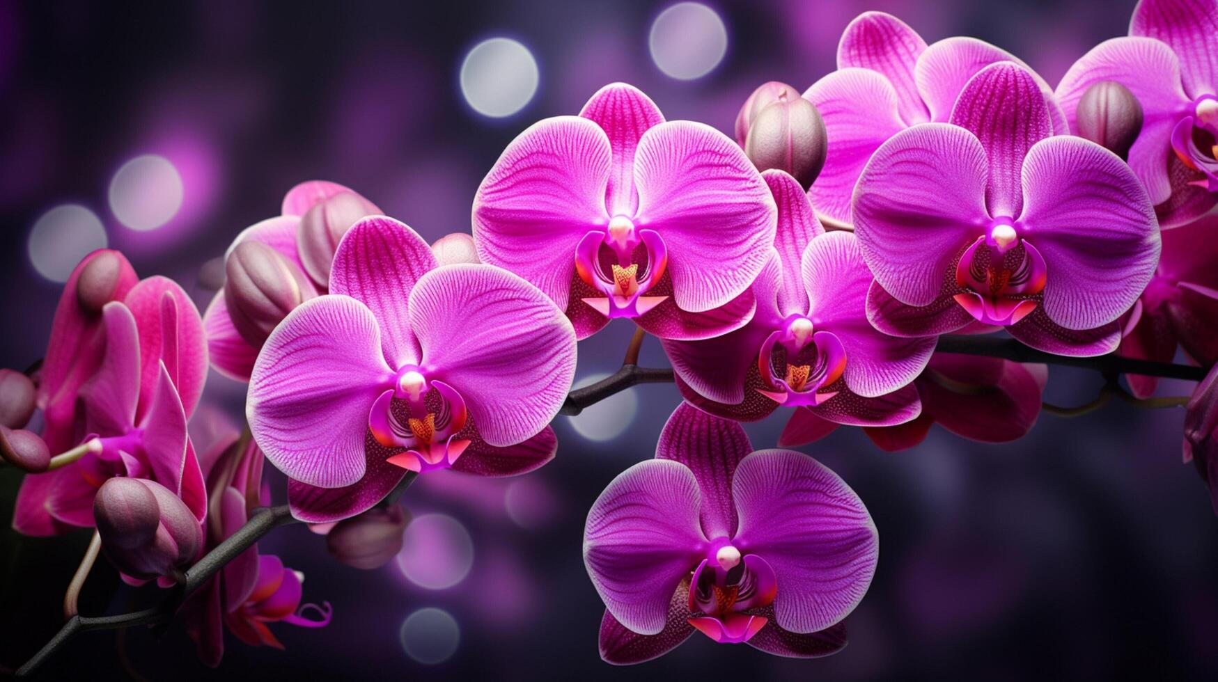 AI generated Orchid Background photo