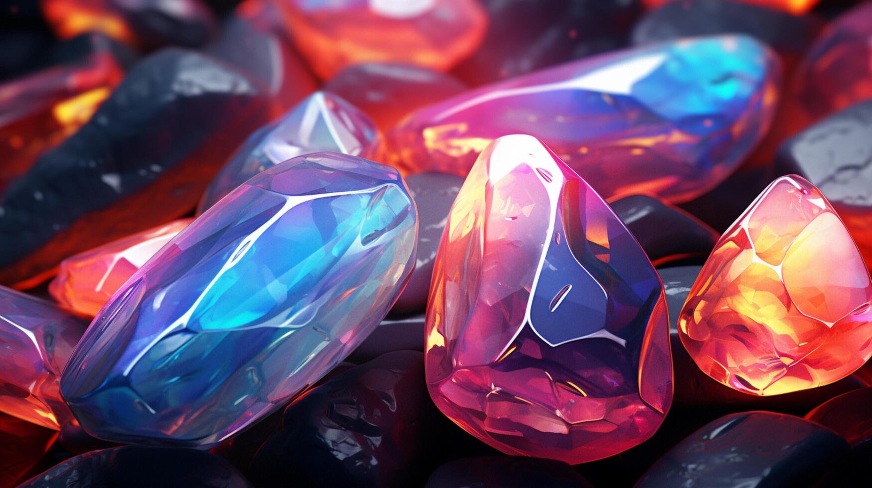 AI generated Opal Stone Background photo