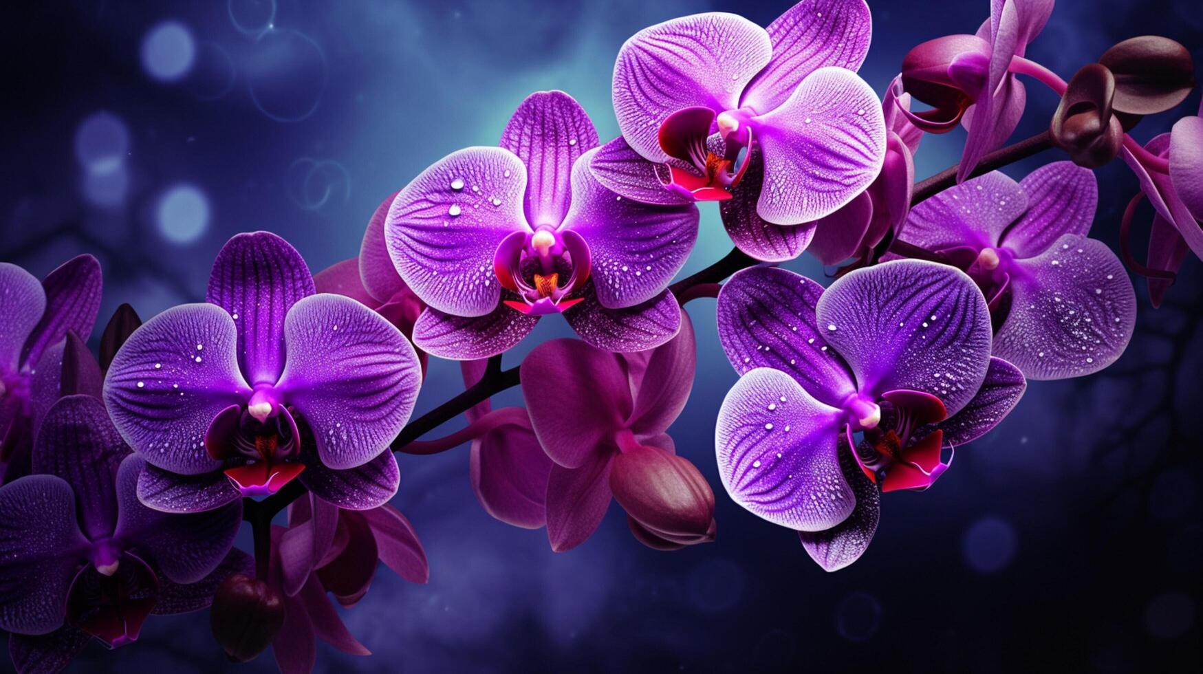 AI generated Orchid background photo