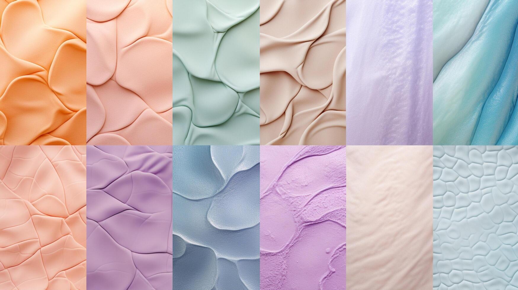 AI generated Pastel Collage of Textures Background photo