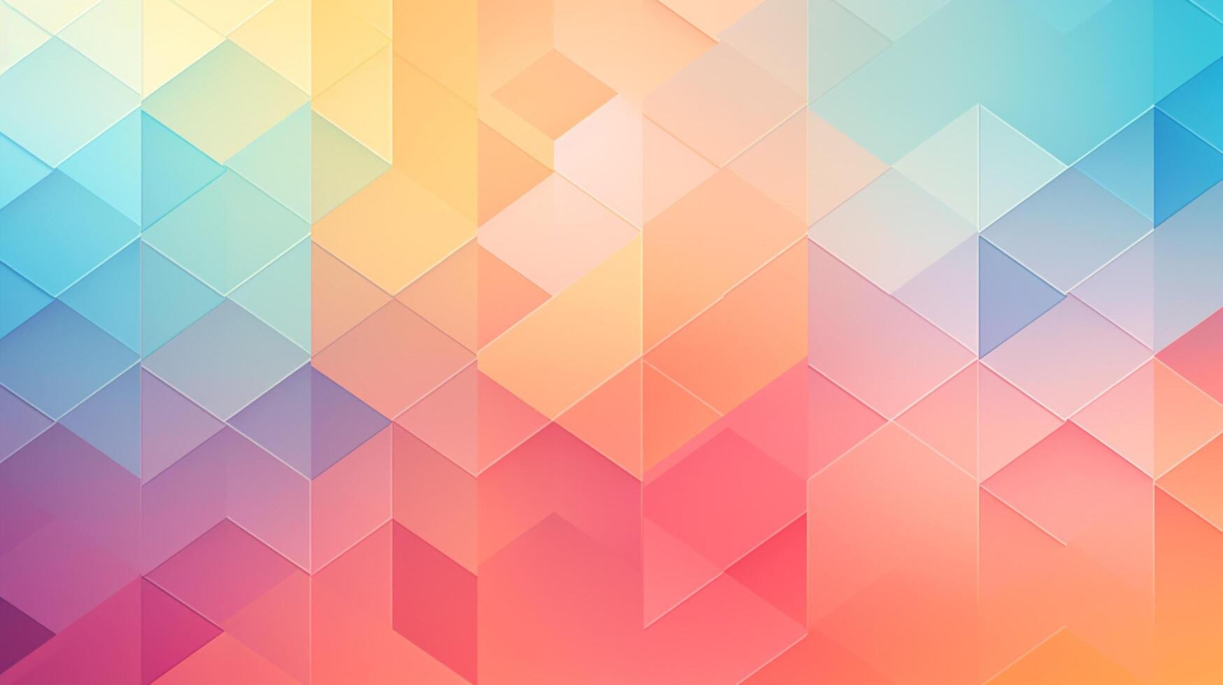 AI generated Pastel Geometric Background photo