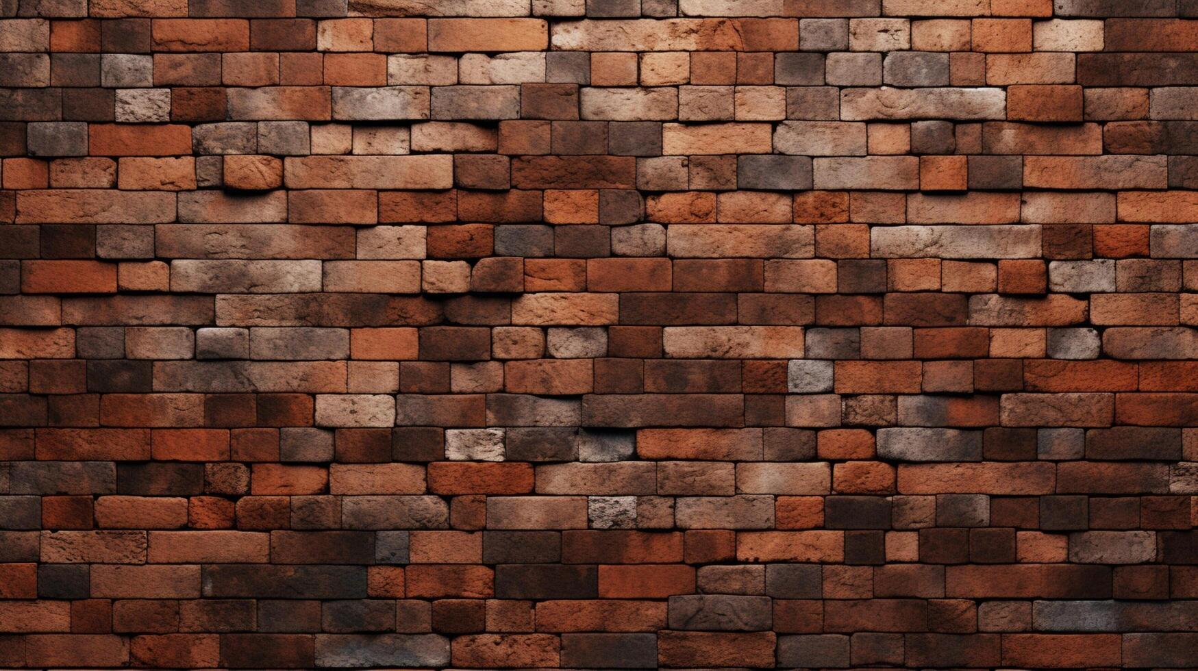 AI generated Patterned Brick Background photo