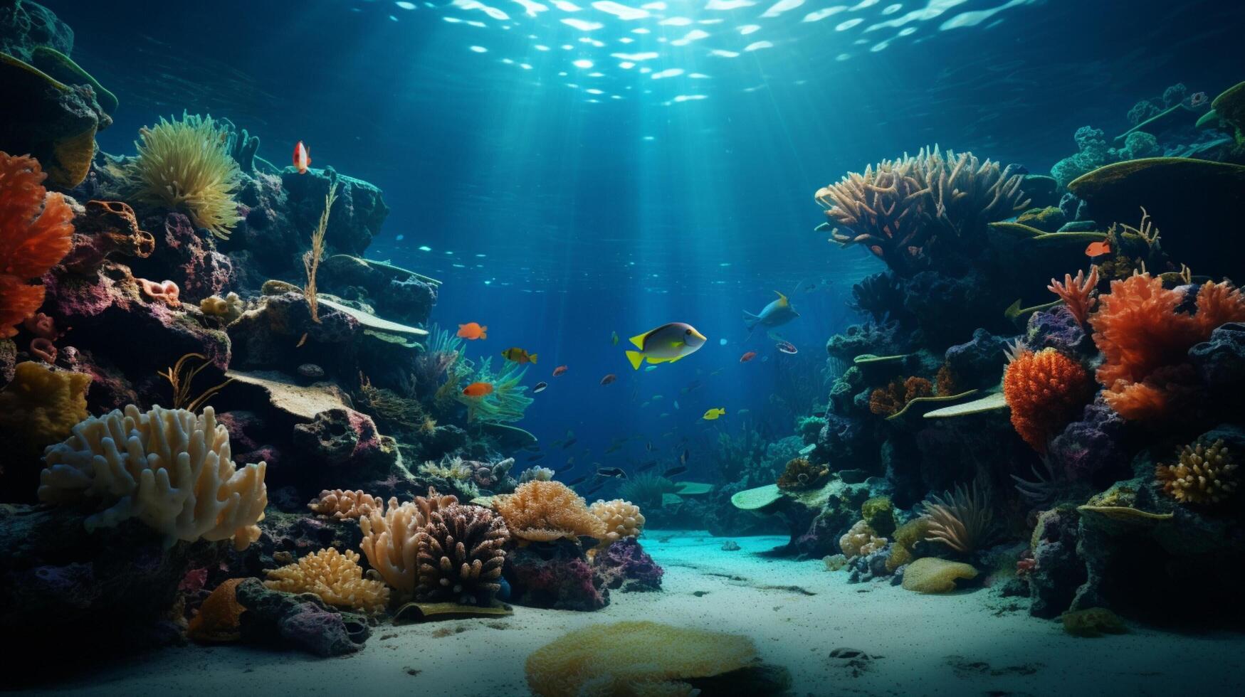 AI generated Perfect for marine and underwater exploration theme photo