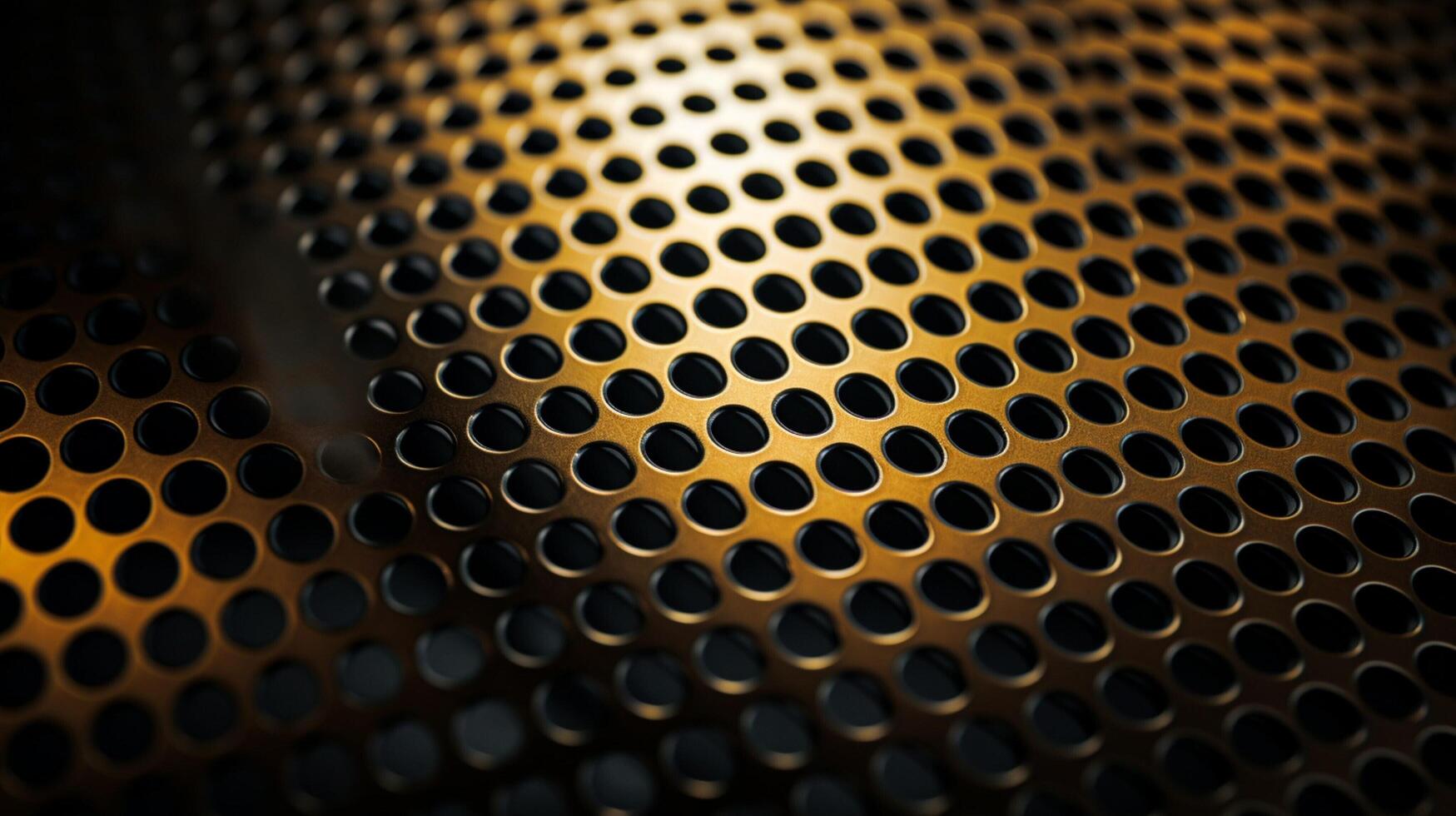 AI generated Perforated Metal Background photo